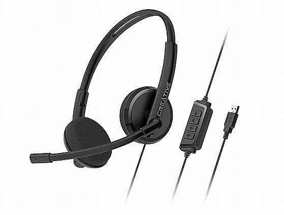 Creative HS-220 - USB Headset with Noise-cancelling Mic and Inline Remote