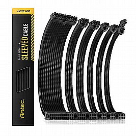 Antec PSU Sleeved Ext Cable Kit-Black