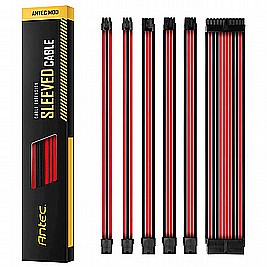Antec PSU Sleeved Ext Cable Kit-Red/Black