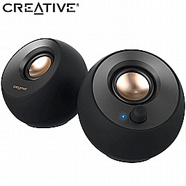 Creative Pebble V2 - Minimalistic 2.0 USB Powered Desktop Speakers with USB-C Connectivity