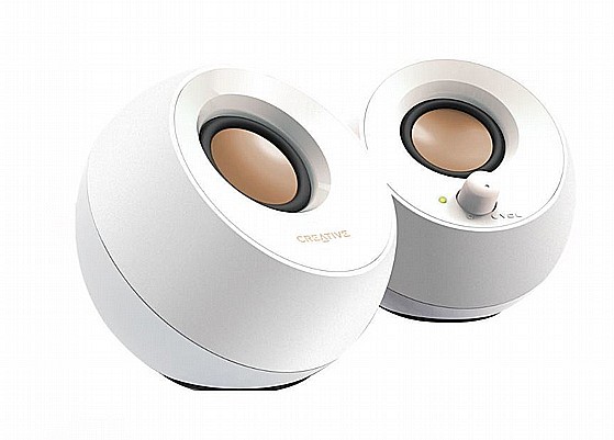 Creative Pebble - Modern 2.0 USB Desktop Speakers White